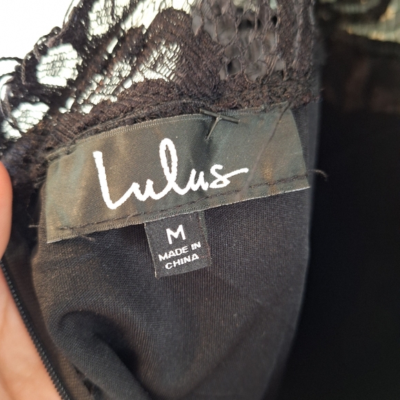 Passionate Heart Black Lace Midi Dress - M - Picture 10 of 12